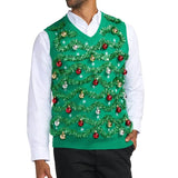 Men's Gaudy Garland Ugly Christmas Sweater Vest