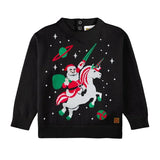 Baby Boy's Santa Unicorn Ugly Christmas Sweater