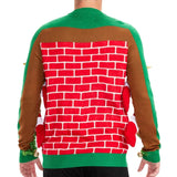 Men's Festive Fireplace Light Up Ugly Christmas Sweater