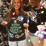 Women's Too Lit Light Up Ugly Christmas Sweater