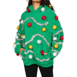 Women's Oh Christmas Tree Hooded Ugly Christmas Sweater