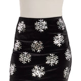 Sequined Snowflake Skirt