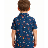 Toddler Boy's 8-Bit Eagle Golf Polo