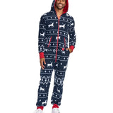 Men's Blue Reindeer Jumpsuit