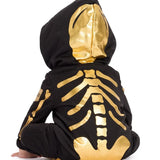 Baby Boy's Gold Skeleton Costume