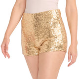 Women's Gold Sequin Shorts