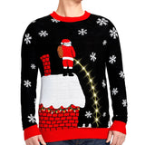 Men's Leaky Roof Light Up Ugly Christmas Sweater
