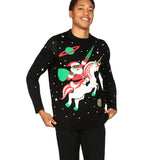 Men's Santa Unicorn Ugly Christmas Sweater
