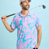 Men's Tropical Tee Time Pickleball Shirt