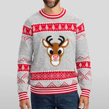 Men's Rudolph Light Up Ugly Christmas Sweater