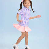 Toddler Girl's Flamingo Fiasco Golf Polo