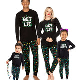 Matching Get Lit and Get Gifts Family Pajamas