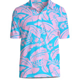 Men's Tropical Tee Time Golf Polo