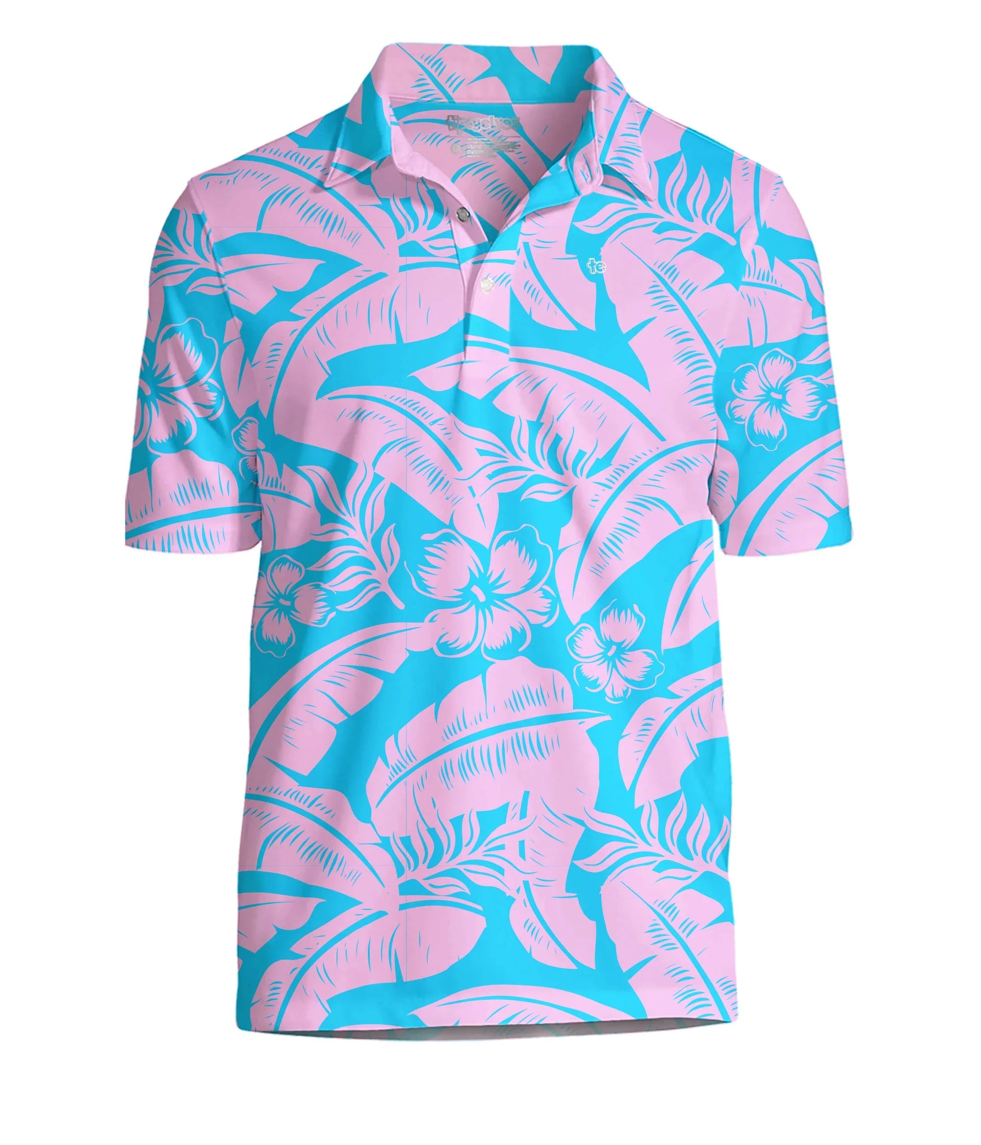 Men's Tropical Tee Time Pickleball Shirt