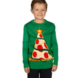 Boy's Pizza Tree Sweater