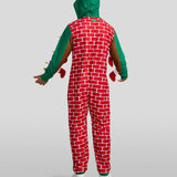 Men's Festive Fireplace Light Up Jumpsuit