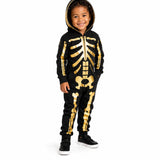Toddler Boy's Gold Skeleton Costume