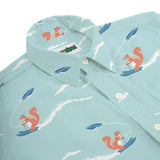 Men's Squirrel On Water Skis Hawaiian Shirt