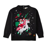 Baby Boy's Santa Unicorn Ugly Christmas Sweater