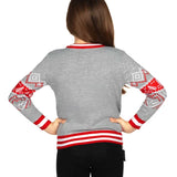 Girl's Sequin Rudolph Light Up Ugly Christmas Sweater
