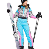 Women's Snow Leopard Snow Suit