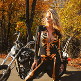 Bronze Skeleton Bodysuit Costume