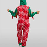 Women's Festive Fireplace Light Up Jumpsuit