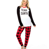 Women's Team Santa Crew Neck Pajama Set
