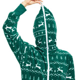 Women's Green Fair Isle Jumpsuit