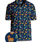 Men's Neon Fiesta Golf Polo