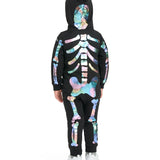 Toddler Boy's Iridescent Skeleton Costume