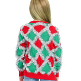 Girl's Tacky Tinsel Ugly Christmas Sweater