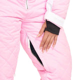Women's Powder Pink Snow Suit
