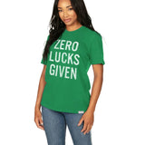 Women's Zero Lucks Given Oversized Boyfriend Tee