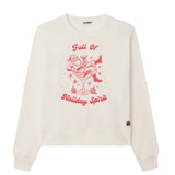 Women's Full of Holiday Spirit Rhinestone Embellished Sweatshirt