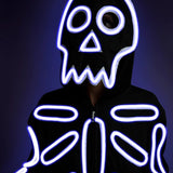 Women's Neon LED Light Up Skeleton Costume