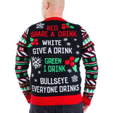 Men's Drinking Game Big and Tall Ugly Christmas Sweater