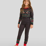 Matching Fair Isle Rudolph Crew Neck Family Pajamas