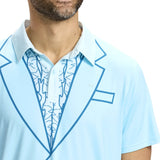Men's Dumb Blue Tuxedo Pickleball Shirt