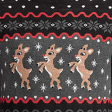 Men's Dark Fair Isle Rudolph Ugly Christmas Sweater