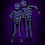 Matching Neon LED Skeleton Couples Costumes