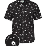 Men's Skeleton Button Down Shirt