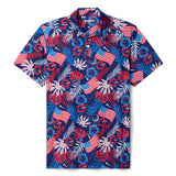 Men's Patriotic Paradise Golf Polo
