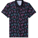 Men's Glowing Game Golf Polo