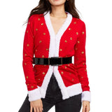 Women's Mrs. Claus Cardigan Sweater