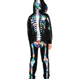 Boy's Iridescent Skeleton Costume