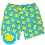 Rubber Ducky Stretch Swim Trunks - 7.5" Inseam