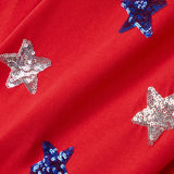 Women's Stars Of Summer Sequin Cropped Tank Top