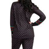 Women's Fair Isle Rudolph Crew Neck Pajama Set
