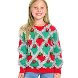 Girl's Tacky Tinsel Ugly Christmas Sweater